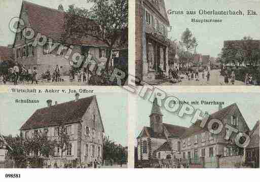 Ville de OBERLAUTERBACH, carte postale ancienne