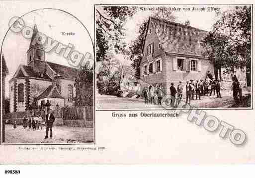 Ville de OBERLAUTERBACH, carte postale ancienne