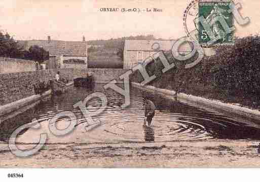Ville de ORVEAU, carte postale ancienne