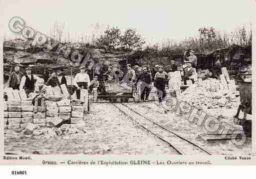 Ville de ORVEAU, carte postale ancienne