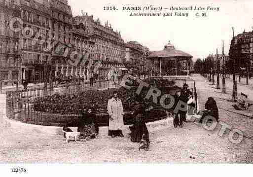 Ville de PARIS11, carte postale ancienne