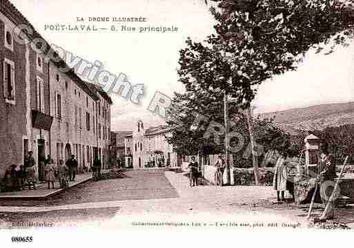 Ville de POETLAVAL(LE), carte postale ancienne