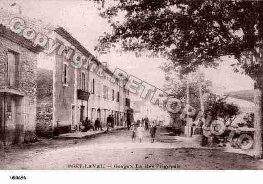 Ville de POETLAVAL(LE), carte postale ancienne