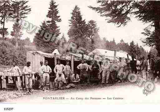 Ville de PONTARLIER, carte postale ancienne