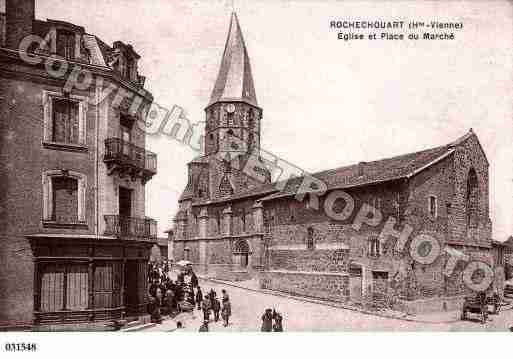 Ville de ROCHECHOUART, carte postale ancienne