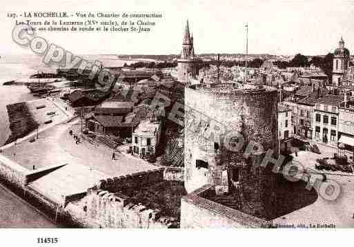 Ville de ROCHELLE(LA), carte postale ancienne