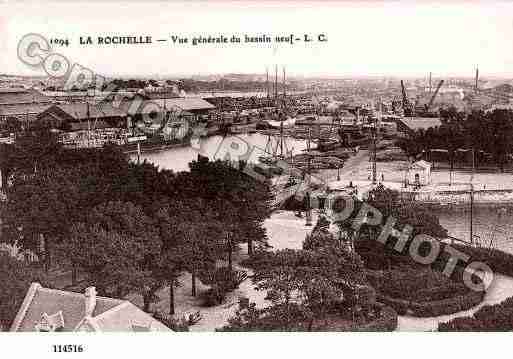 Ville de ROCHELLE(LA), carte postale ancienne