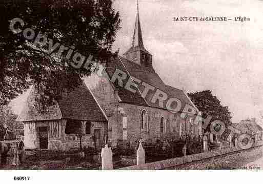 Ville de SAINTCYRDESALERNE, carte postale ancienne