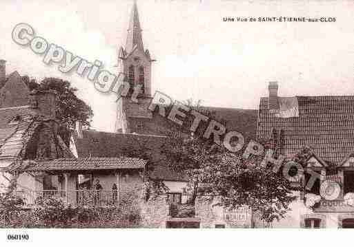 Ville de SAINTETIENNEAUXCLOS, carte postale ancienne