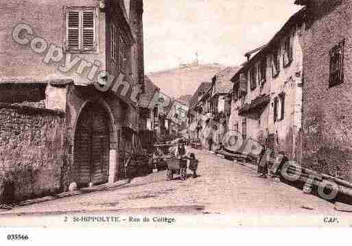 Ville de SAINTHIPPOLYTE, carte postale ancienne