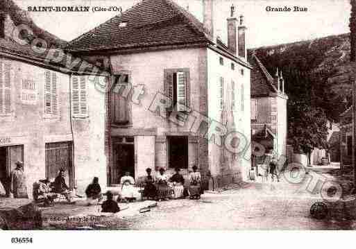 Ville de SAINTROMAIN, carte postale ancienne