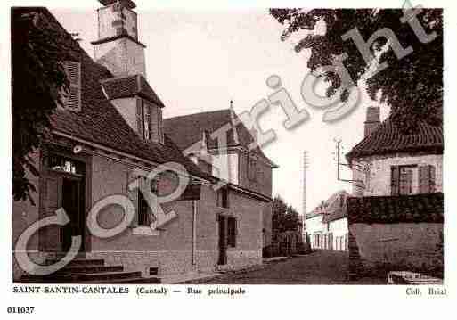 Ville de SAINTSANTINCANTALES, carte postale ancienne