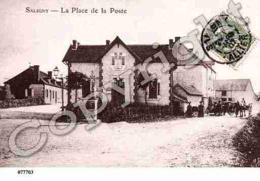 Ville de SALIGNYSURROUDON, carte postale ancienne