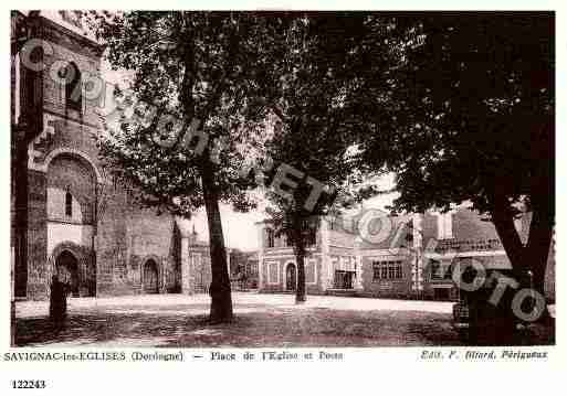 Ville de SAVIGNACLESEGLISES, carte postale ancienne