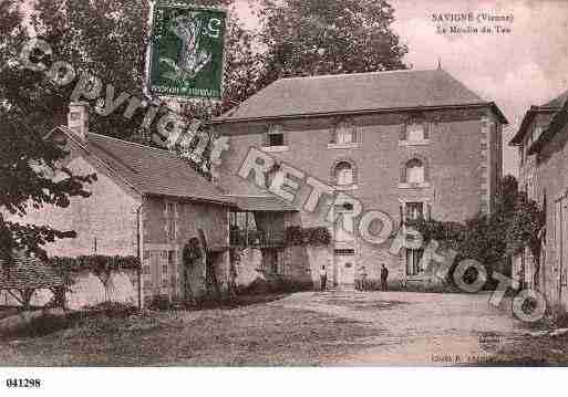 Ville de SAVIGNE, carte postale ancienne