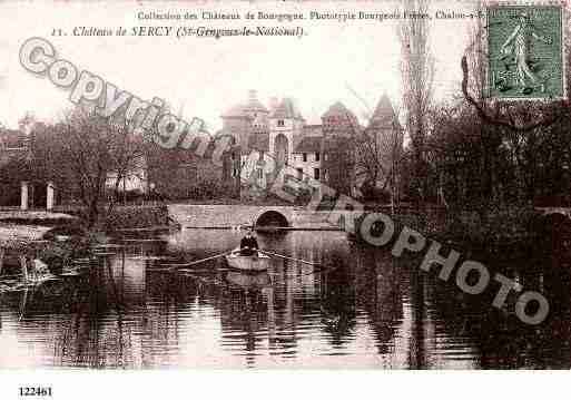 Ville de SERCY, carte postale ancienne