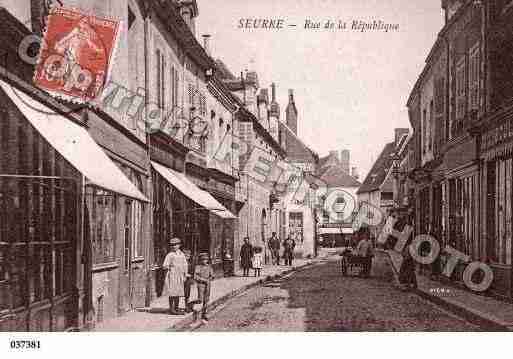 Ville de SEURRE, carte postale ancienne
