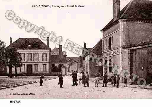 Ville de SIEGES(LES), carte postale ancienne