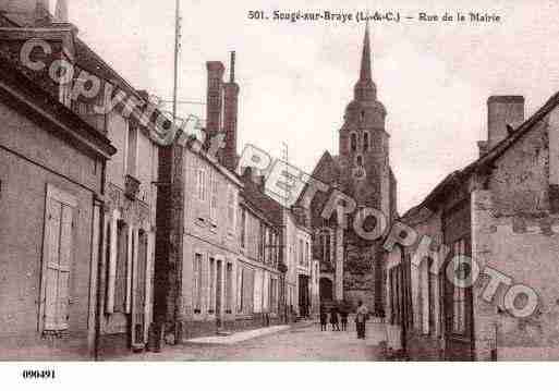 Ville de SOUGE, carte postale ancienne