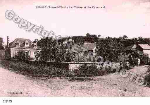 Ville de SOUGE, carte postale ancienne