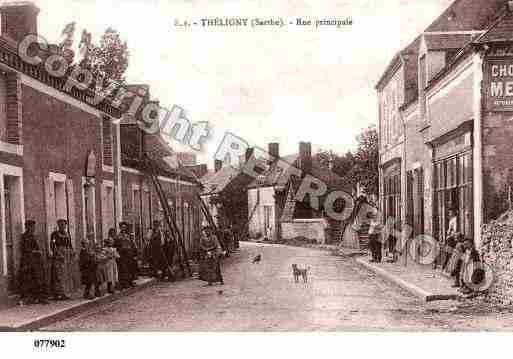 Ville de THELIGNY, carte postale ancienne