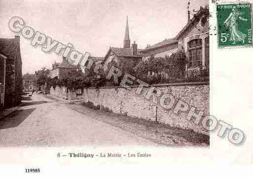 Ville de THELIGNY, carte postale ancienne