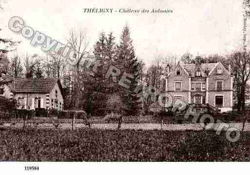 Ville de THELIGNY, carte postale ancienne