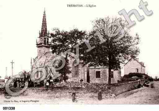 Ville de TREBRIVAN, carte postale ancienne