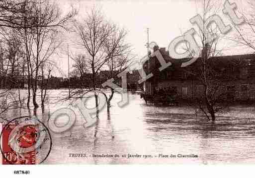 Ville de TROYES, carte postale ancienne