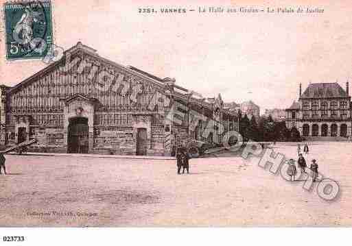 Ville de VANNES, carte postale ancienne