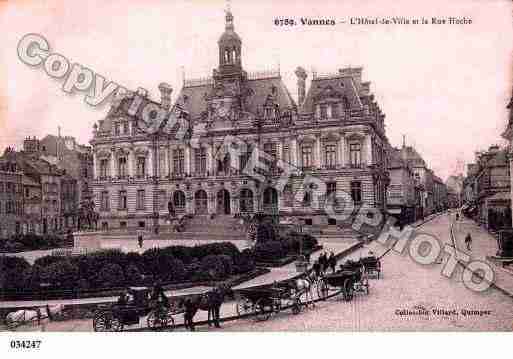 Ville de VANNES, carte postale ancienne