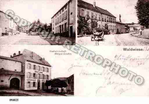 Ville de WALDWISSE, carte postale ancienne