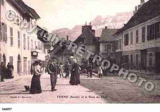 Ville de YENNE, carte postale ancienne