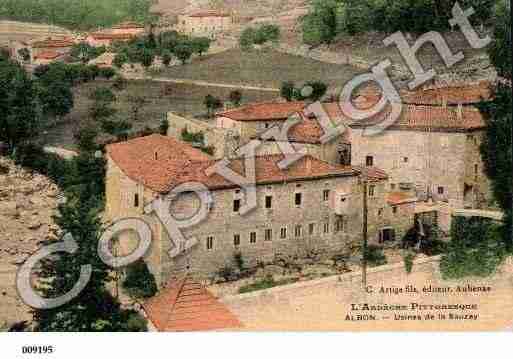 Ville de ALBON, carte postale ancienne