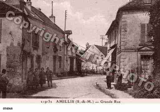 Ville de AMILIS, carte postale ancienne