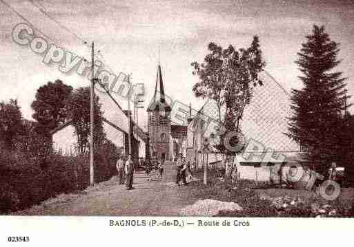 Ville de BAGNOLS, carte postale ancienne