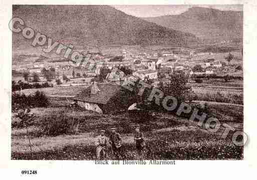 Ville de BIONVILLE, carte postale ancienne