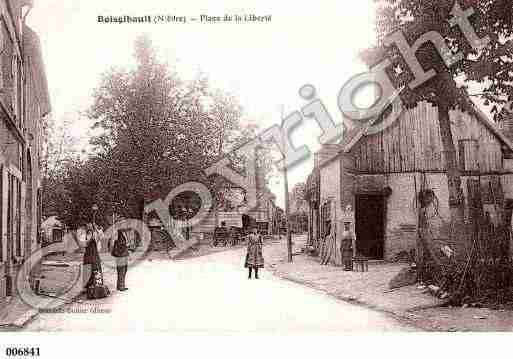 Ville de BOISGIBAULT, carte postale ancienne