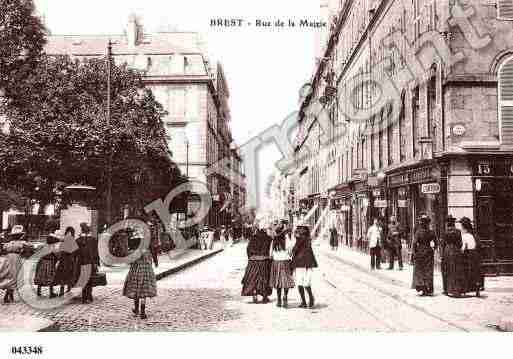 Ville de BREST, carte postale ancienne