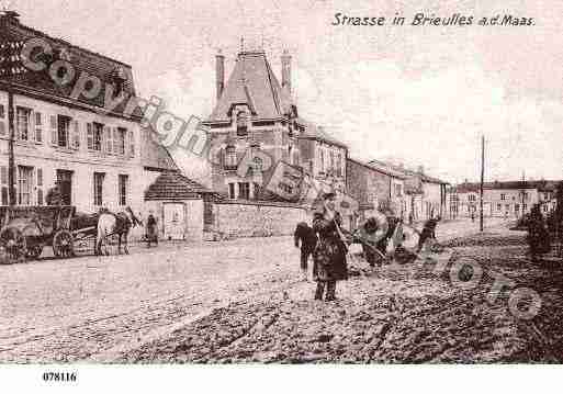 Ville de BRIEULLESSURMEUSE, carte postale ancienne