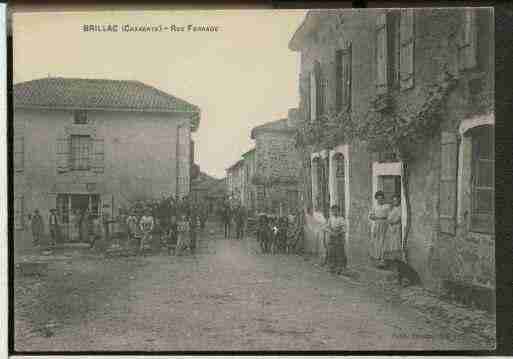 Ville de BRILLAC, carte postale ancienne