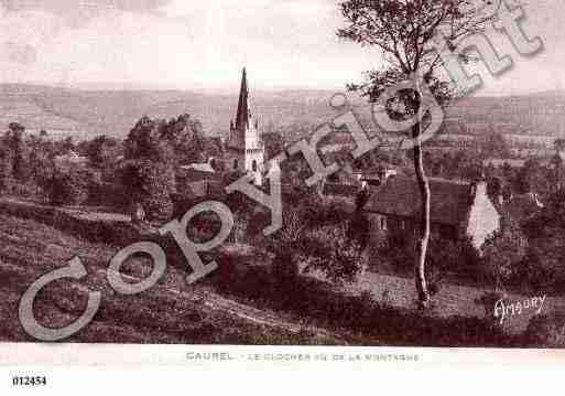 Ville de CAUREL, carte postale ancienne