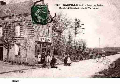 Ville de CAUVILLESURMER, carte postale ancienne