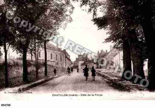 Ville de CHATILLONSURINDRE, carte postale ancienne