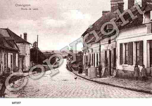 Ville de CHAVIGNON, carte postale ancienne