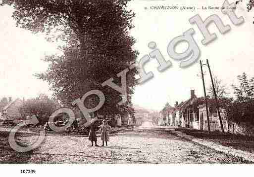 Ville de CHAVIGNON, carte postale ancienne