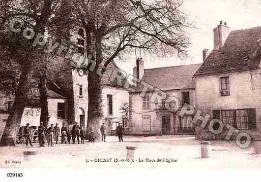 Ville de CHESSY, carte postale ancienne
