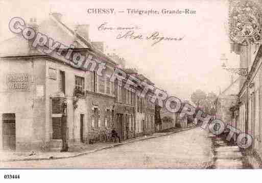 Ville de CHESSY, carte postale ancienne