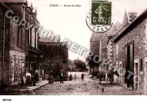 Ville de CIRAL, carte postale ancienne