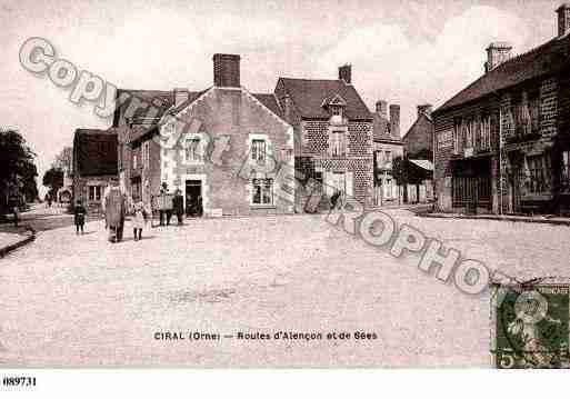 Ville de CIRAL, carte postale ancienne